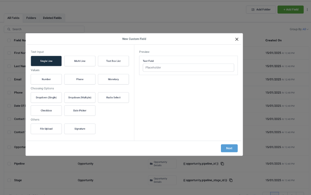 Facebook form field mapping – DROPDOWN (single)