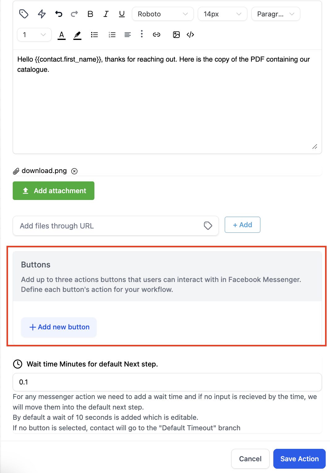 Facebook / Instagram – Interactive Messenger – Screenshot 4