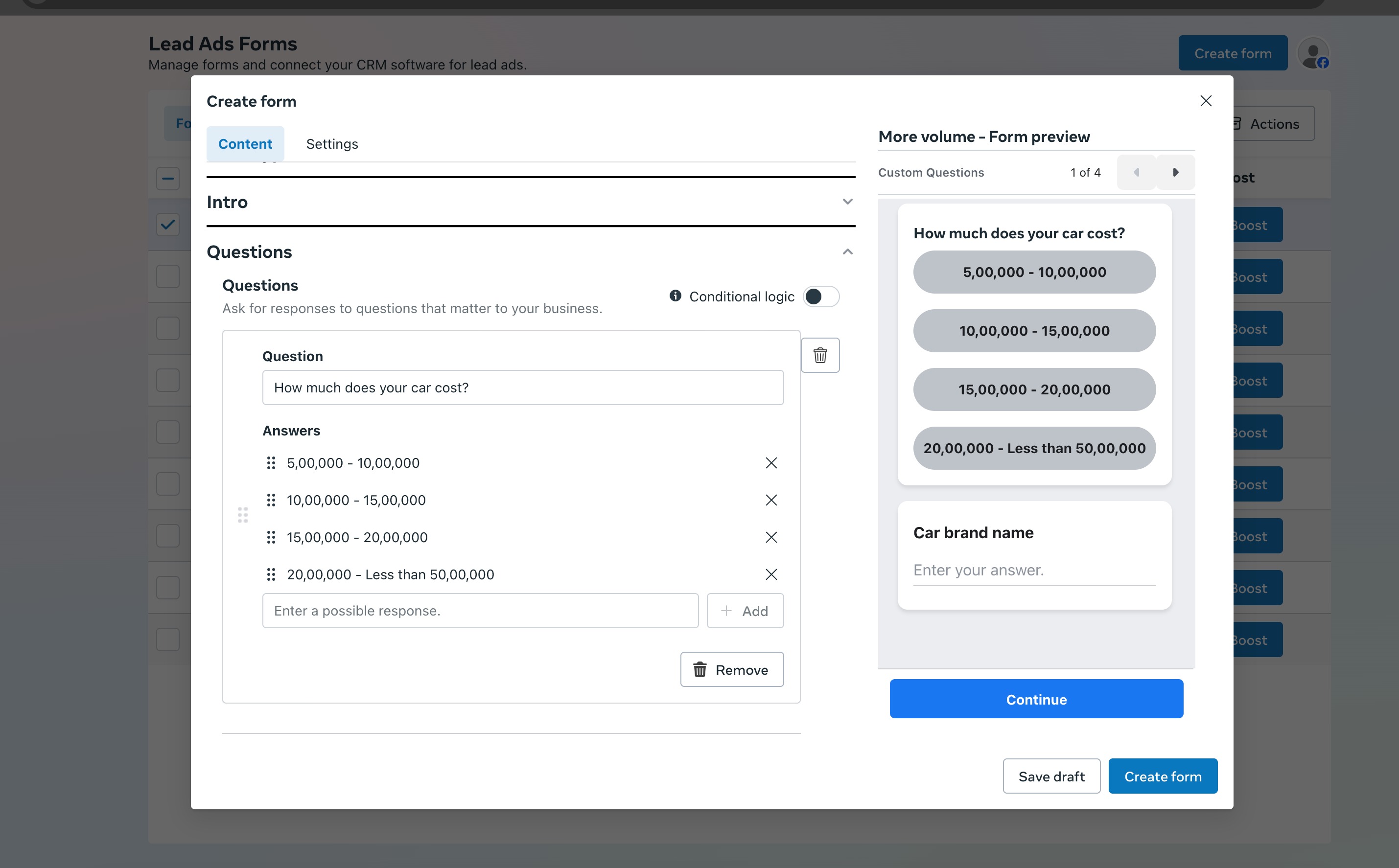 Facebook multi page setup guide – DROPDOWN (single)