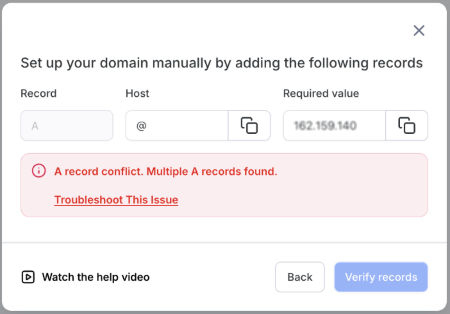 Fix Common Domain Connection Errors – Multiple A Record Conflicts