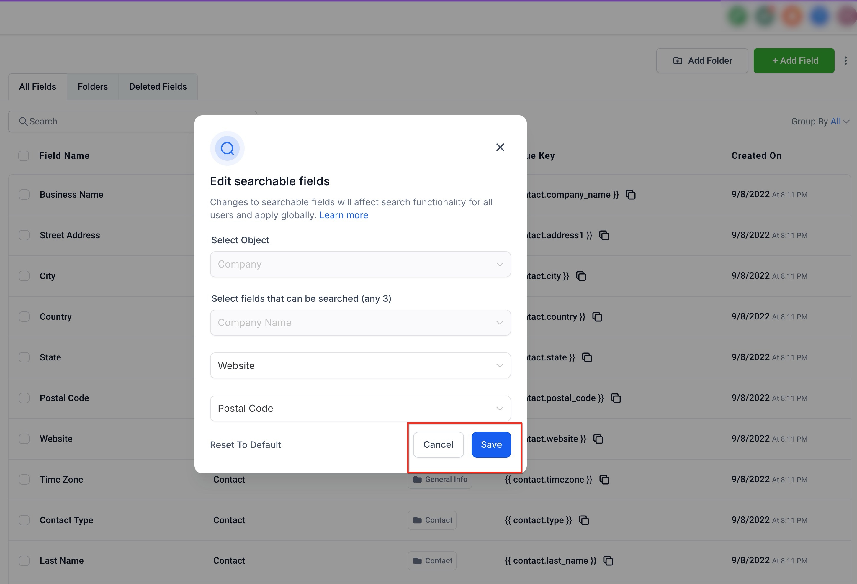 Getting Started with Companies Feature – Sort Companies