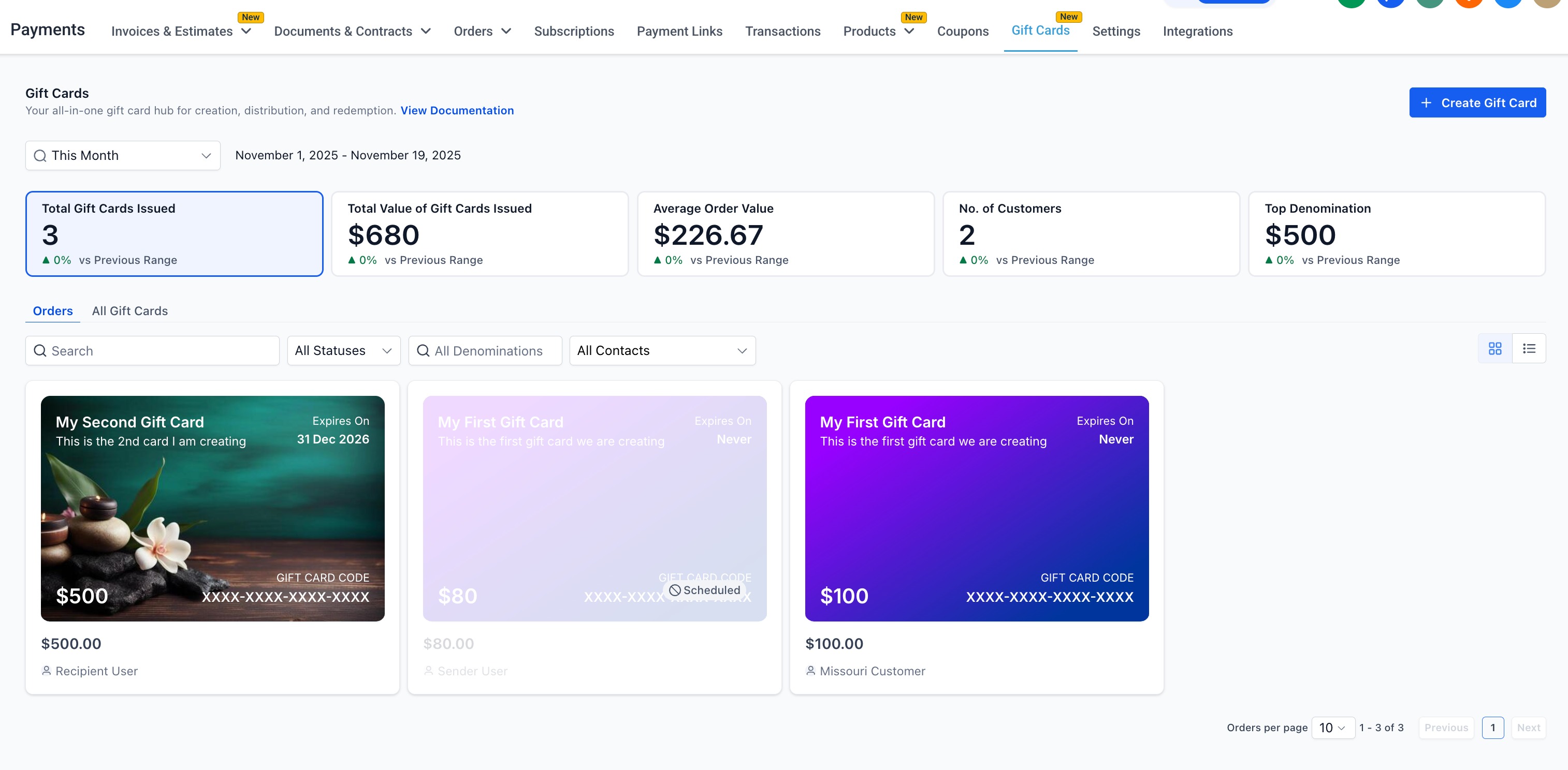 Getting Started with Gift Cards – How to Track Gift Card Orders