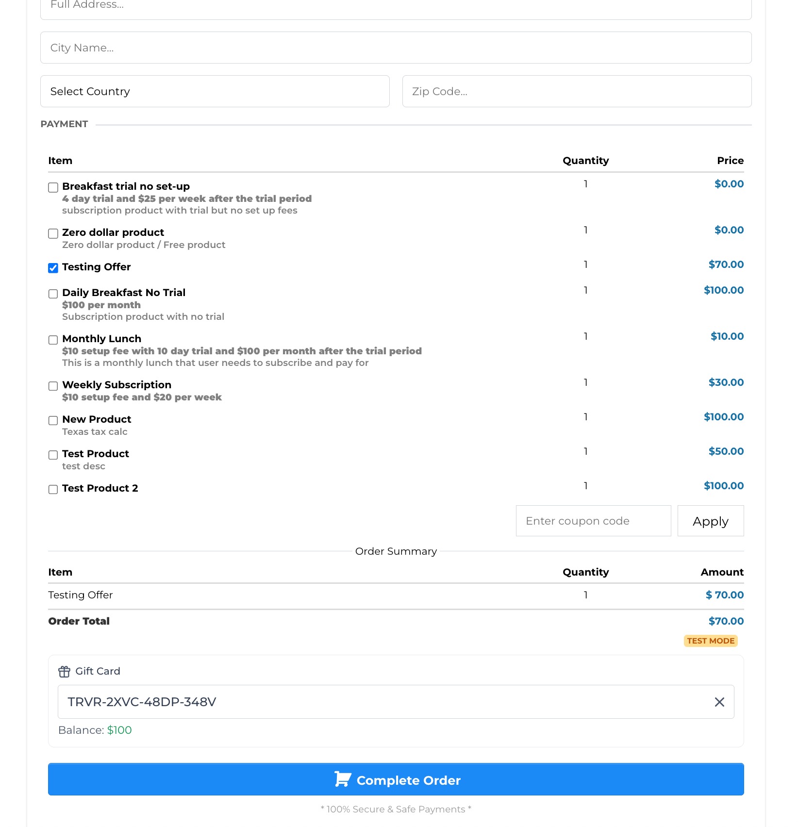 Getting Started with Gift Cards – Redemption Rules