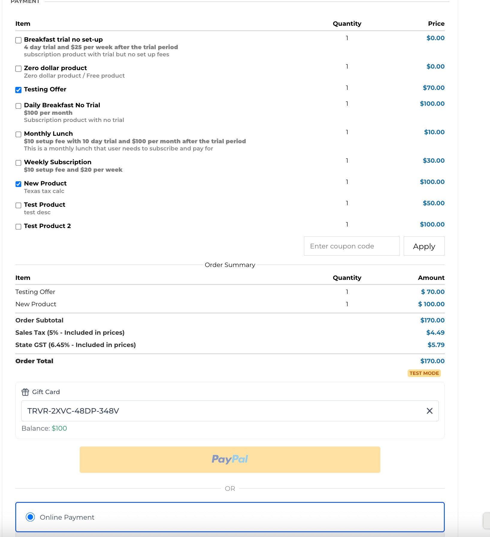 Getting Started with Gift Cards – Redemption Rules