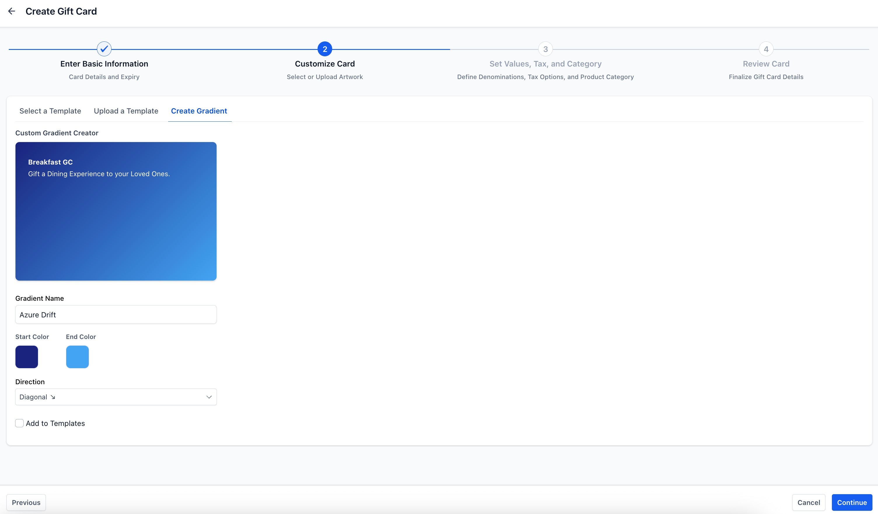 Getting Started with Gift Cards – Step 4: Customize the Gift Card