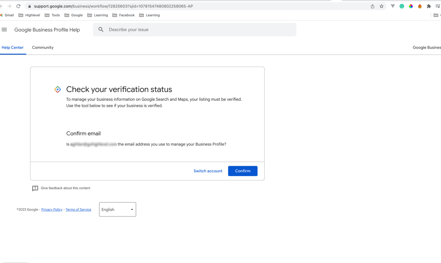 GMB troubleshooting guide – Verification: