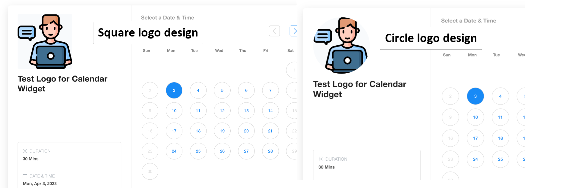 How to Add/Change/Remove Calendar Widget Logo? – How to Add a logo to your Calendar Booking widget?