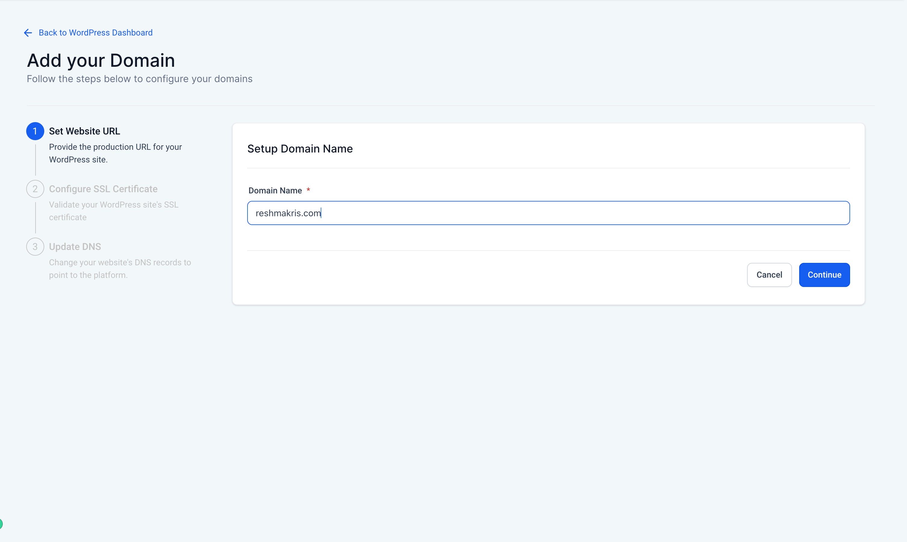 How to Add Domains in the WordPress Dashboard – Step 1: Add Your Domain Name