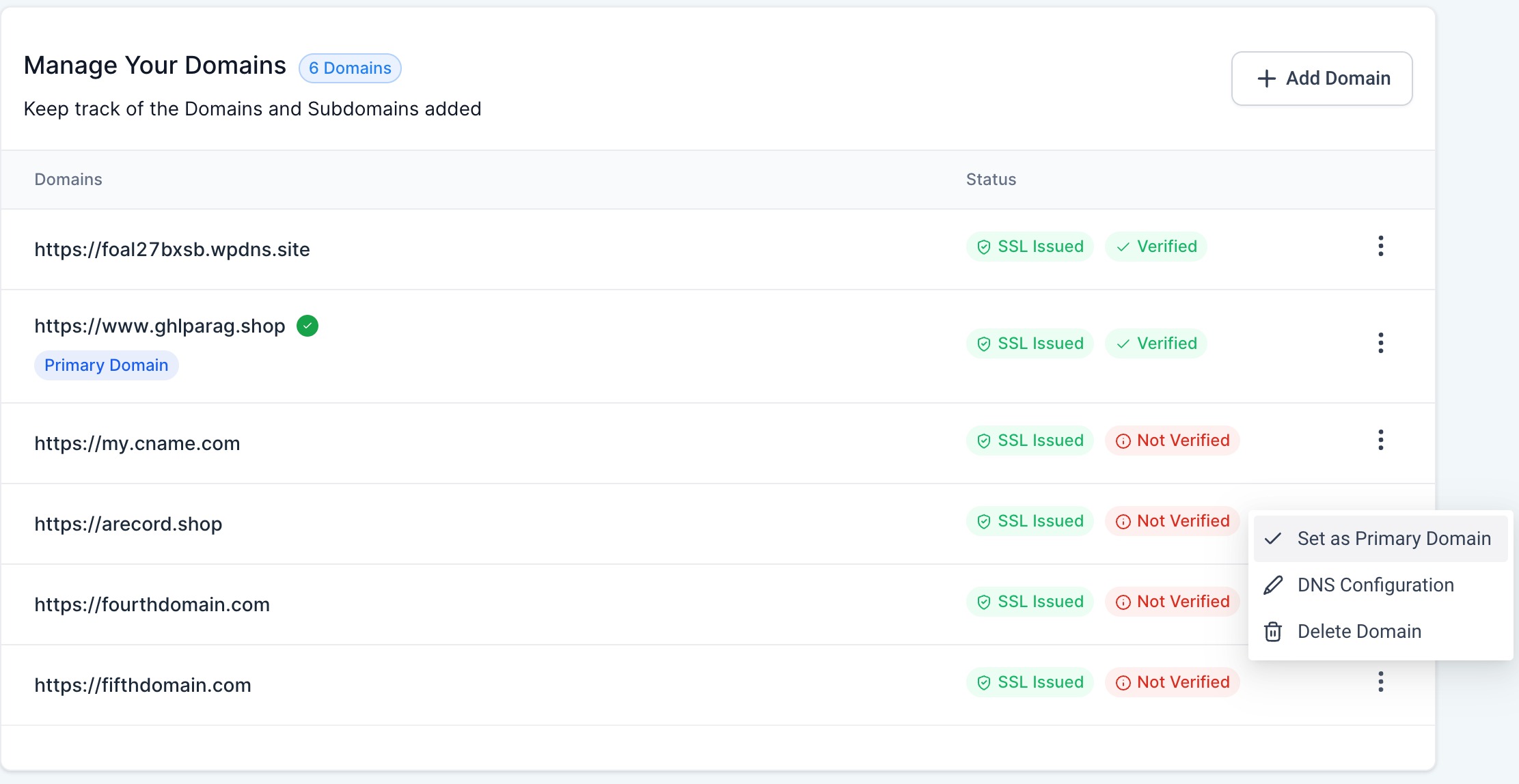 How to Add Domains in the WordPress Dashboard – Step 2: Update CNAME and A record with your DNS provider