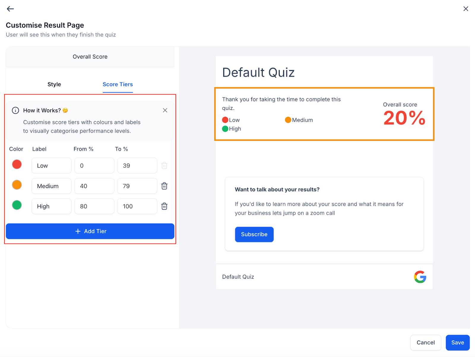 How to Assign Categories and Scoring in Quizzes With Dynamic Result Messages – A Complete Guide! – 2. Define Score Ranges
