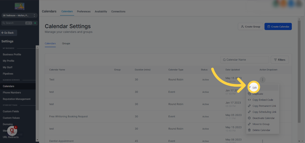 How to configure Staff Member selection in Round Robin Calendars? – preview