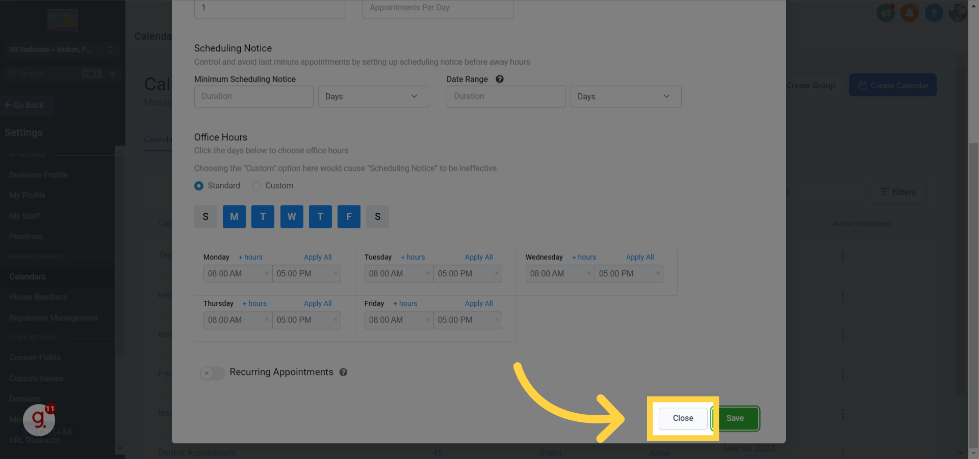 How to configure Staff Member selection in Round Robin Calendars? – preview