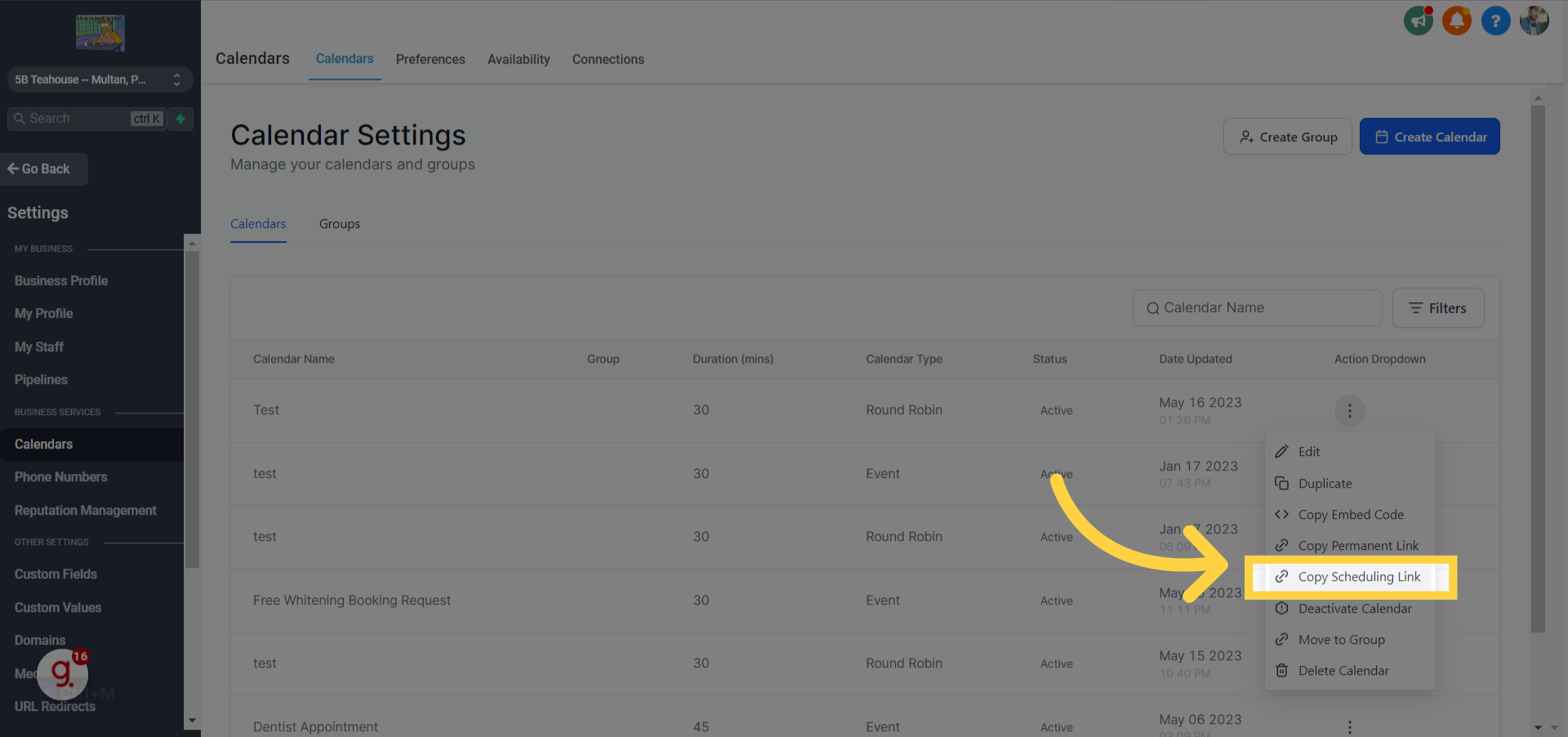 How to configure Staff Member selection in Round Robin Calendars? – preview