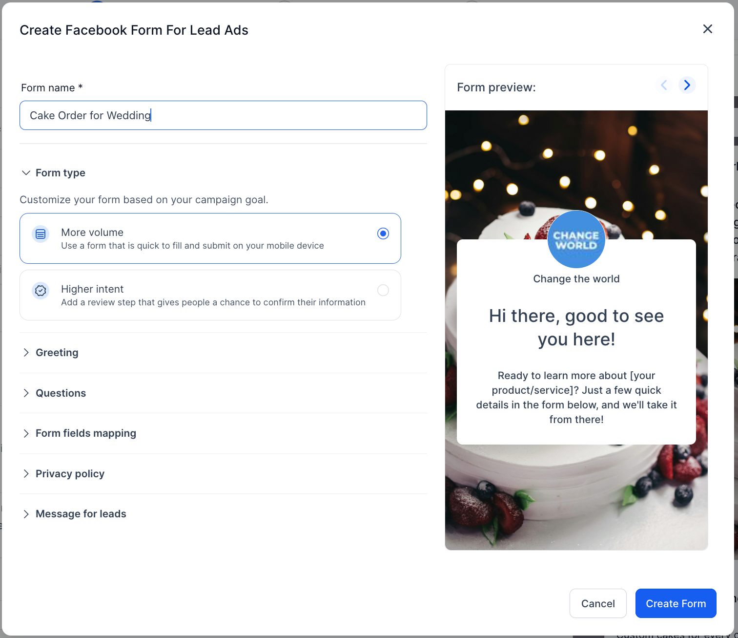How to create a Facebook form in Ad Manager – How to create new Facebook Form?