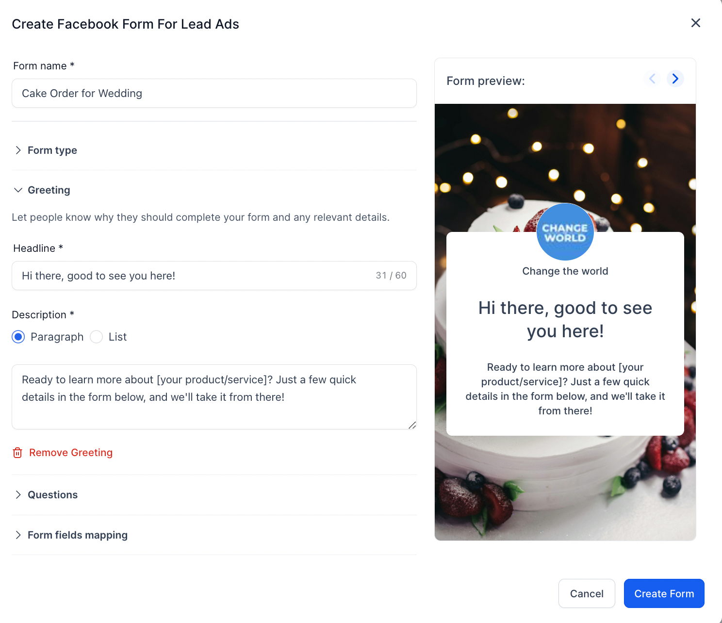 How to create a Facebook form in Ad Manager – How to create new Facebook Form?