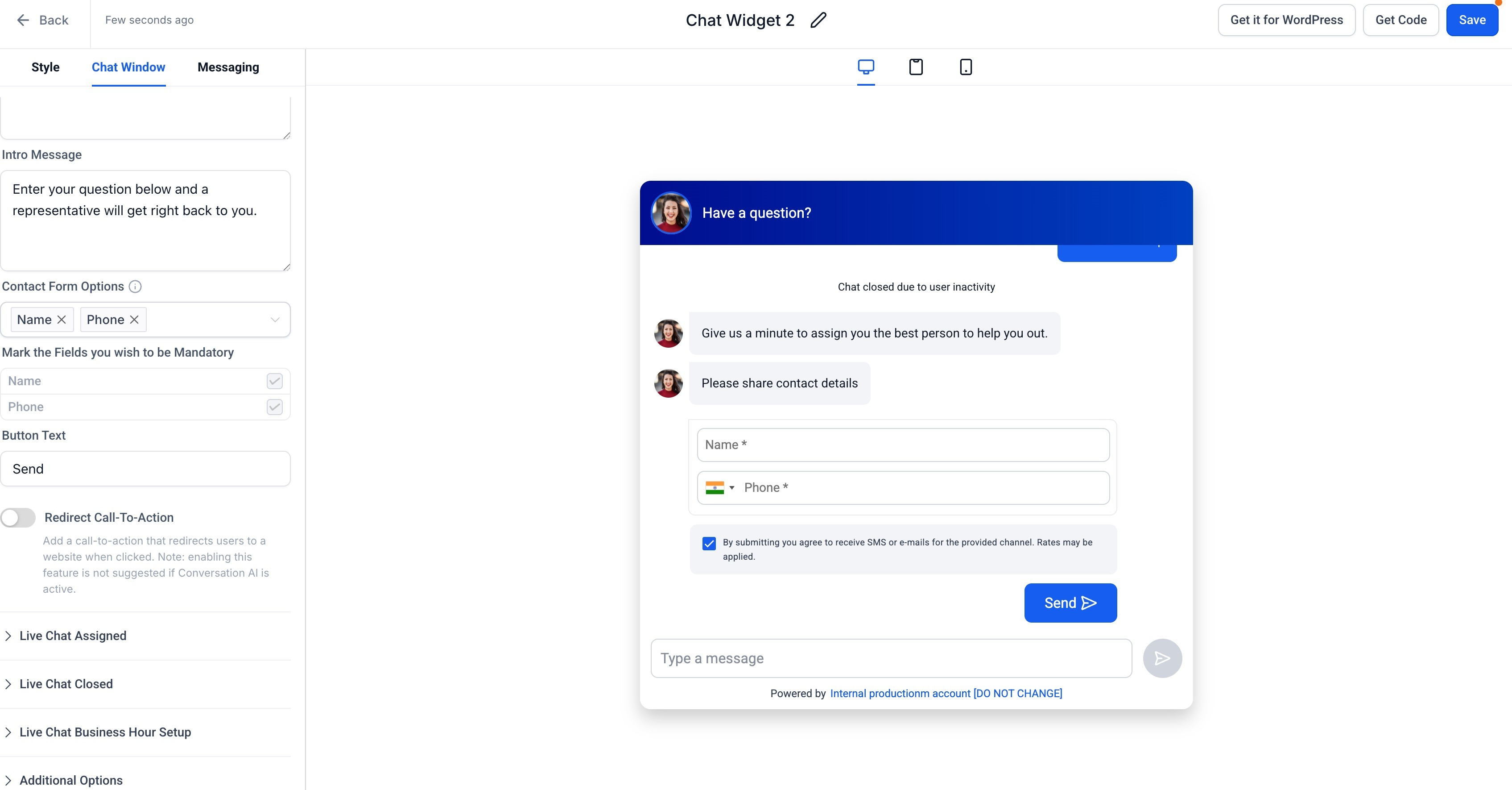 How to Create an Embedded Live Chat Widget – Step 4: Customize Your Widget