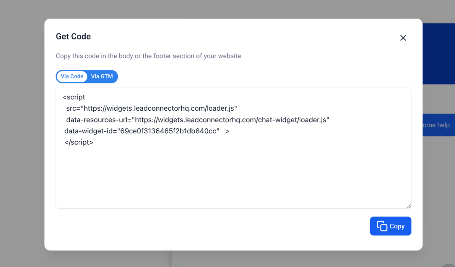 How to Create an Embedded Live Chat Widget – Step 5: Get the Embed Code