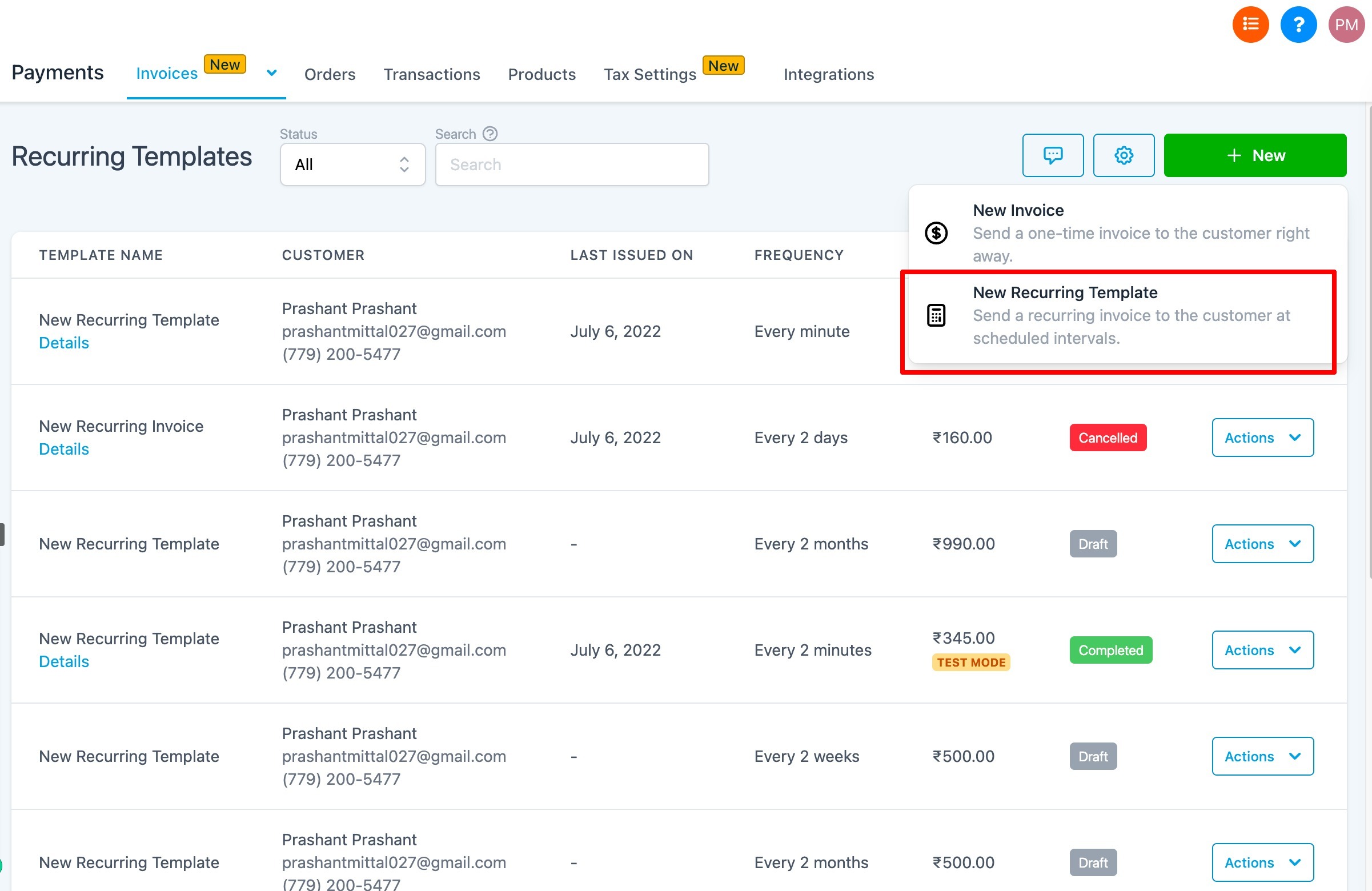 How to create recurring Invoices – How to create a recurring invoice?
