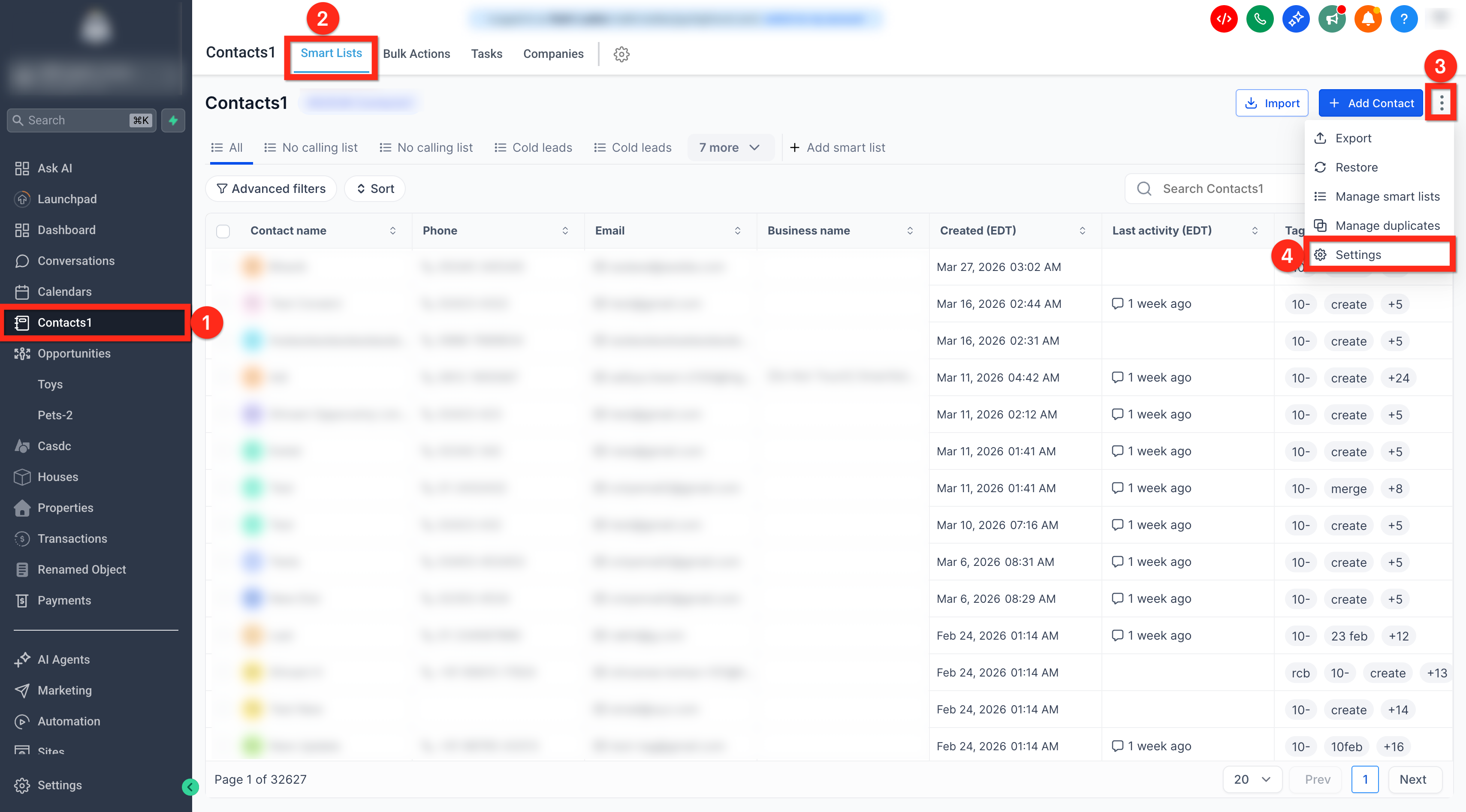How to Customize the Contact Details Page – Step 1: Navigate to the Customize Contact Detail View tab