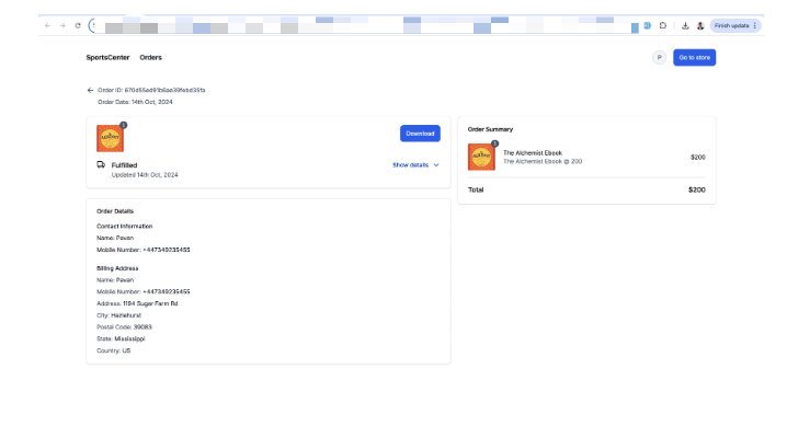 How to Deliver Digital Products for E-commerce Stores? – Download digital files after login in customer access center: