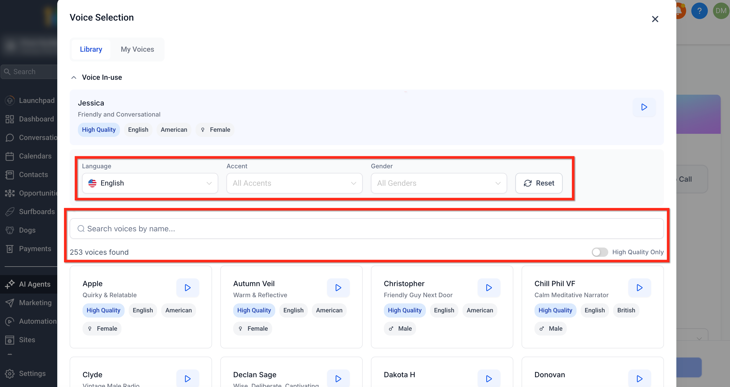 How to Edit a Voice AI Agents Voice – Filters