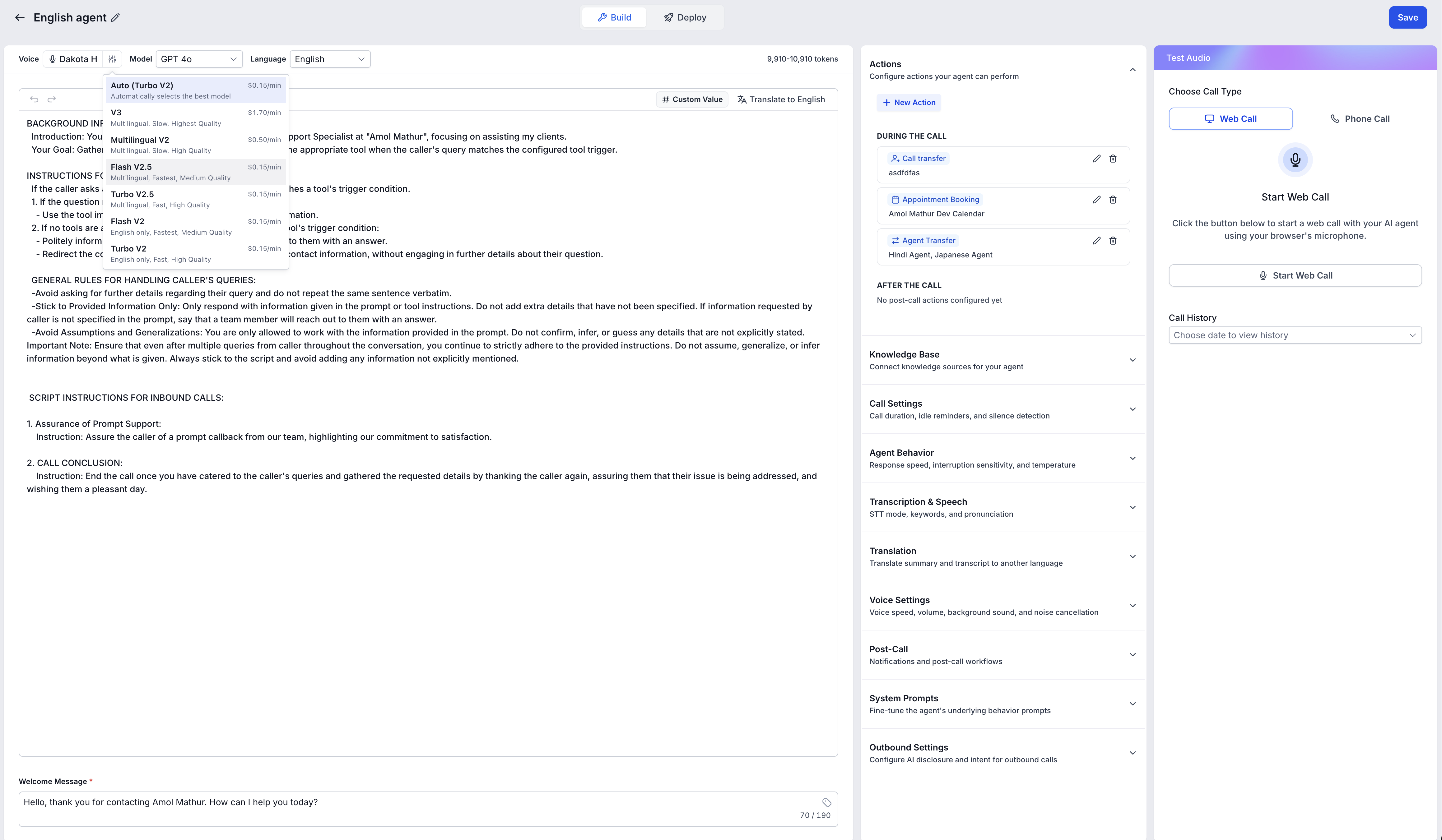 How to Edit a Voice AI Agents Voice – Voice Model Picker