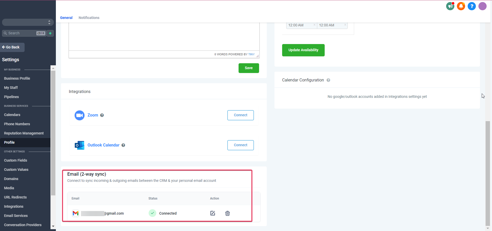 How to enable Google/Outlook Email Two-Way Sync – Gmail Two-Way Sync: