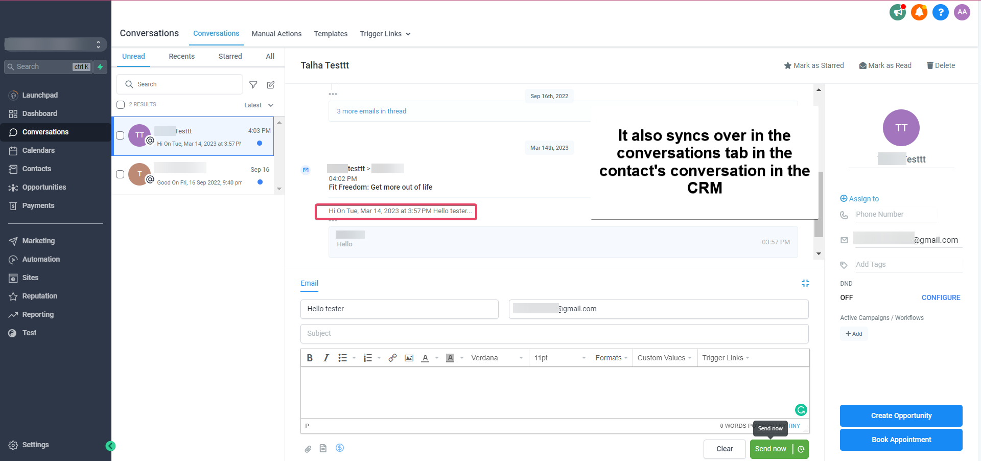 How to enable Google/Outlook Email Two-Way Sync – How does the Gmail 2-way sync work between the CRM and your email account?