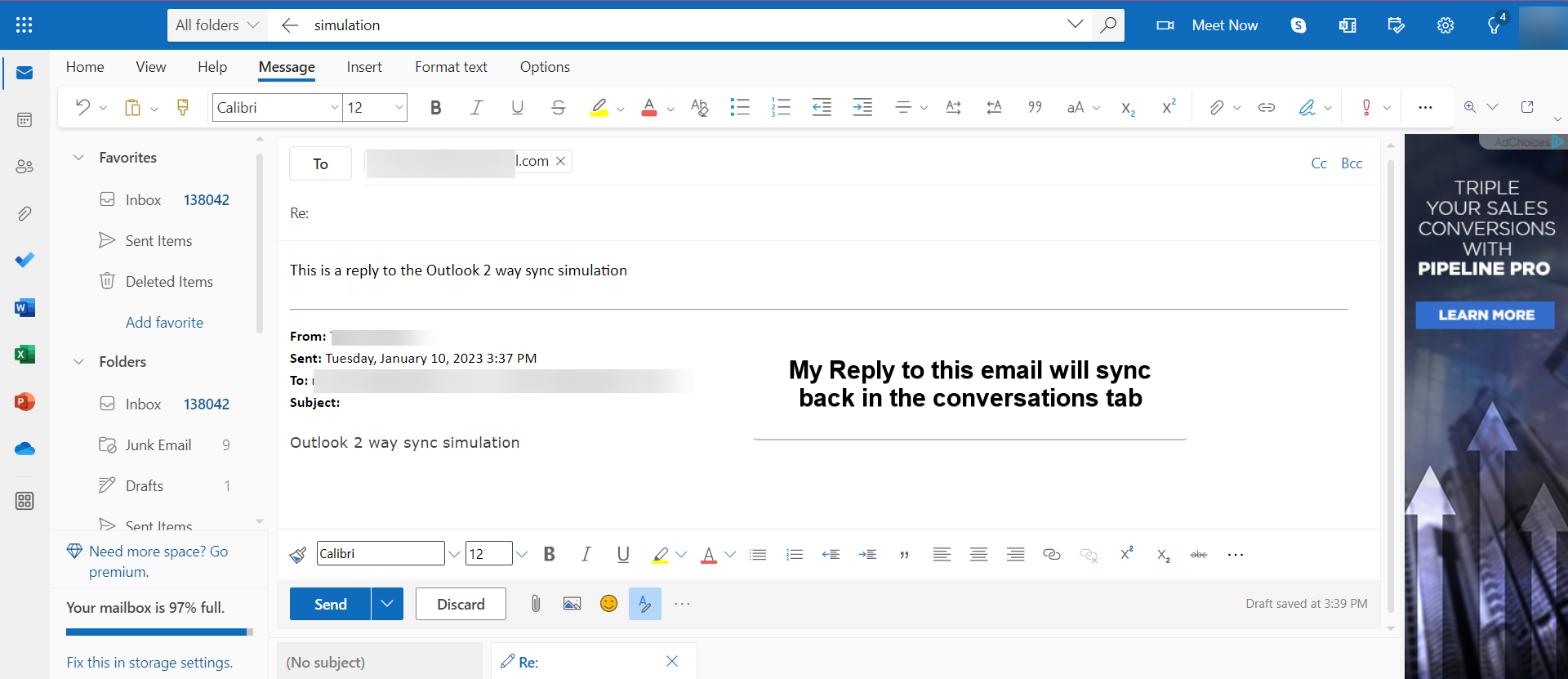 How to enable Google/Outlook Email Two-Way Sync – How does the Outlook 2-way sync work between the CRM and your email account?