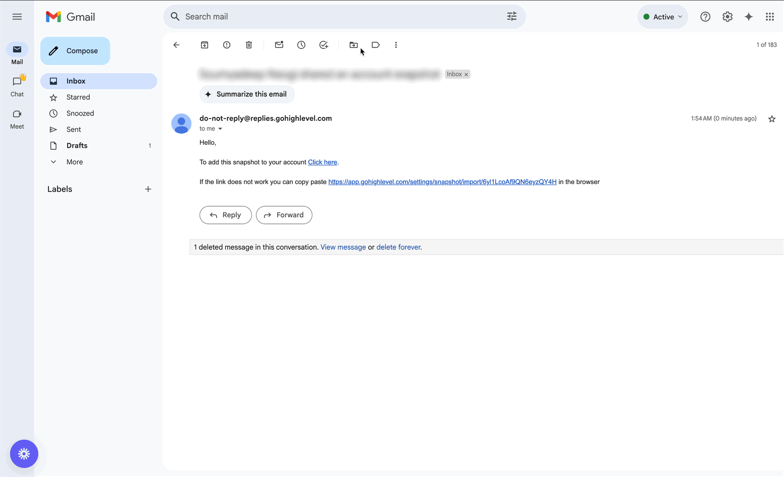 How to Import Snapshots – Import a Snapshot from Email