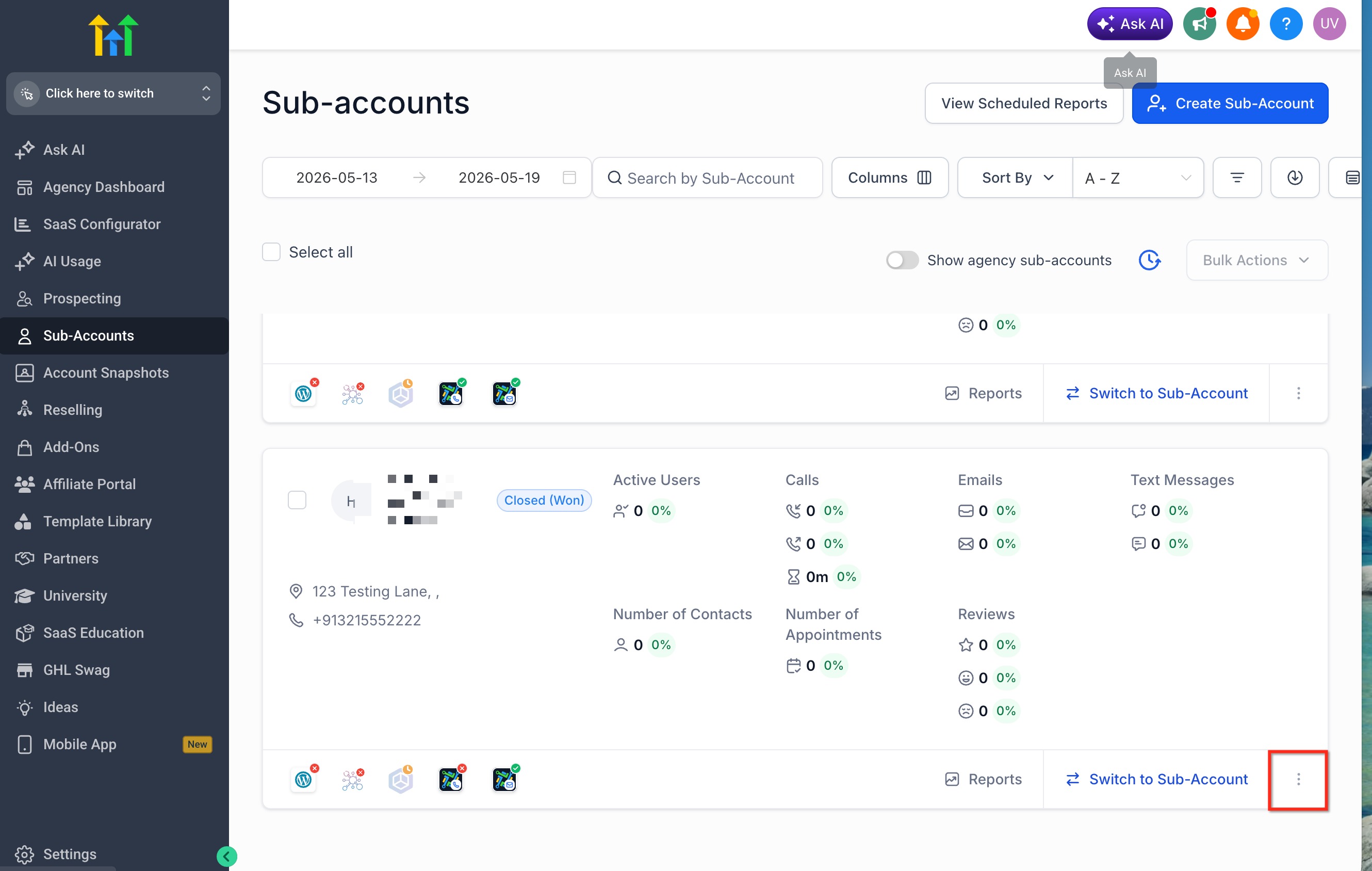 How to Import Snapshots – Load the Imported Snapshot Into a Sub-Account