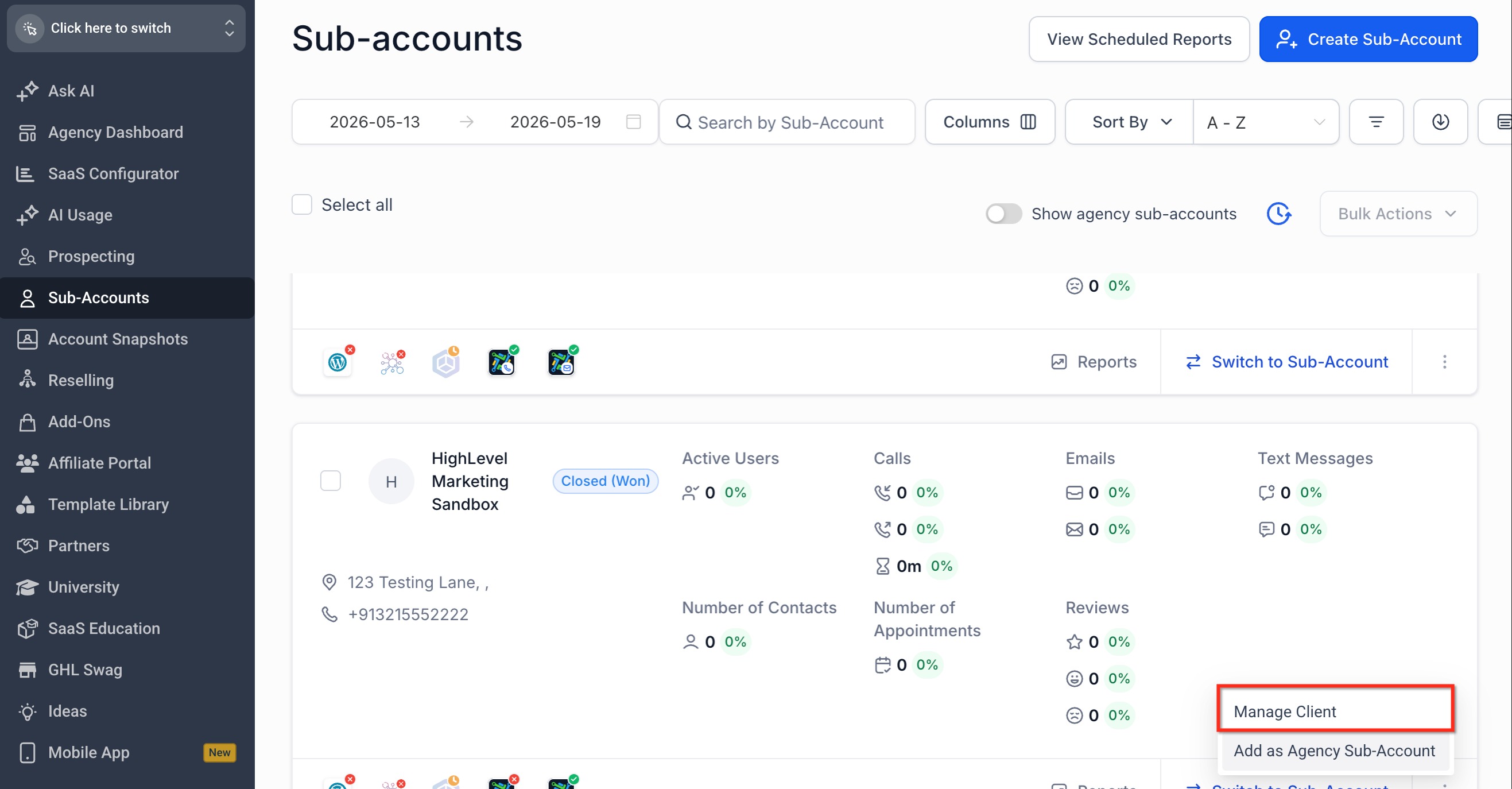 How to Import Snapshots – Load the Imported Snapshot Into a Sub-Account