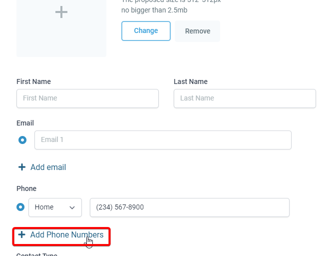 How to input Multiple Phone Numbers for a Contact? – How to use this feature?