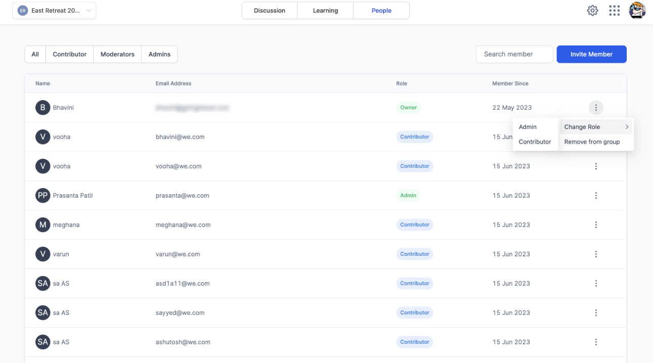 How to Manage Members Inside groups – Modifying Member Roles and Access Control