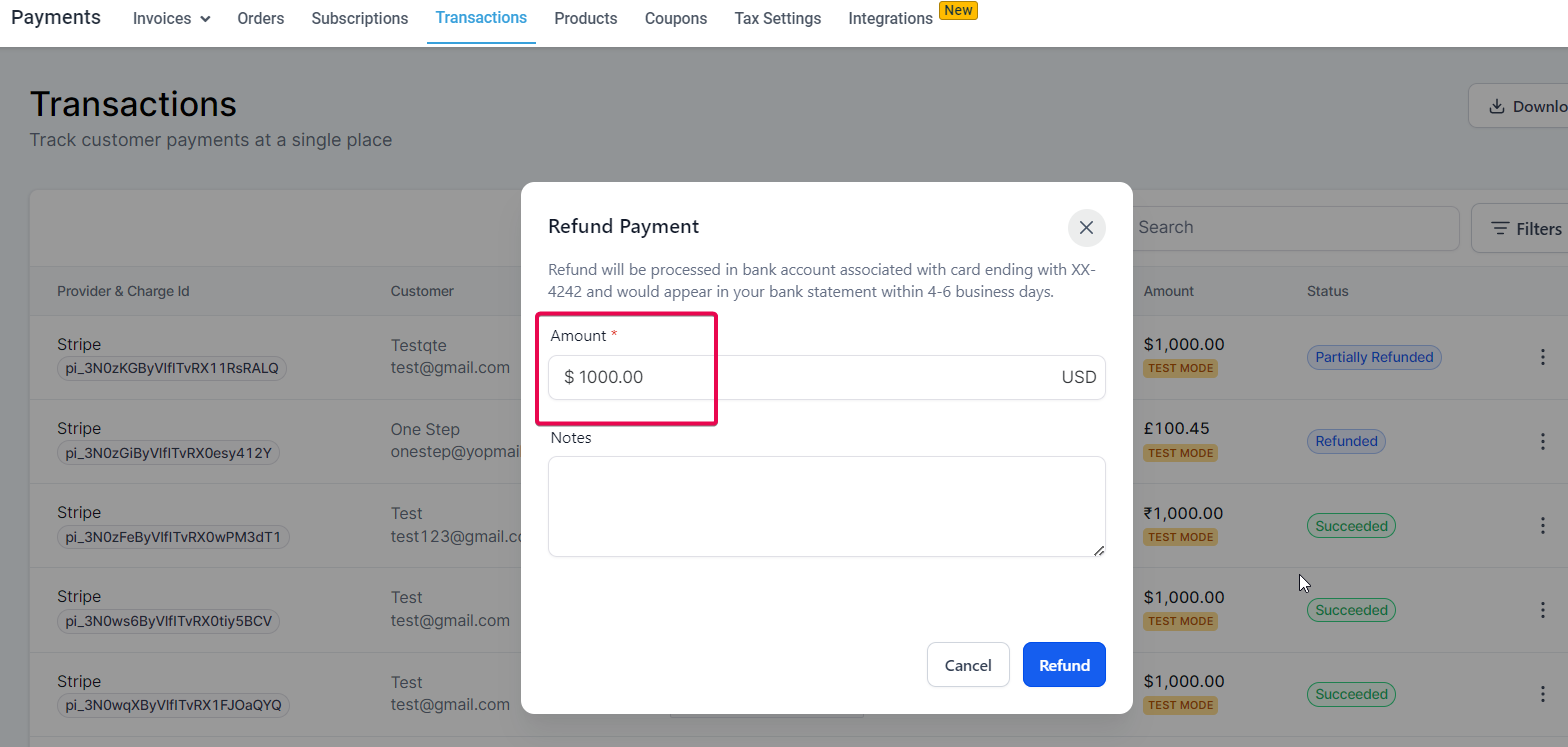 How to manage Refunds within the CRM? – Full Refund