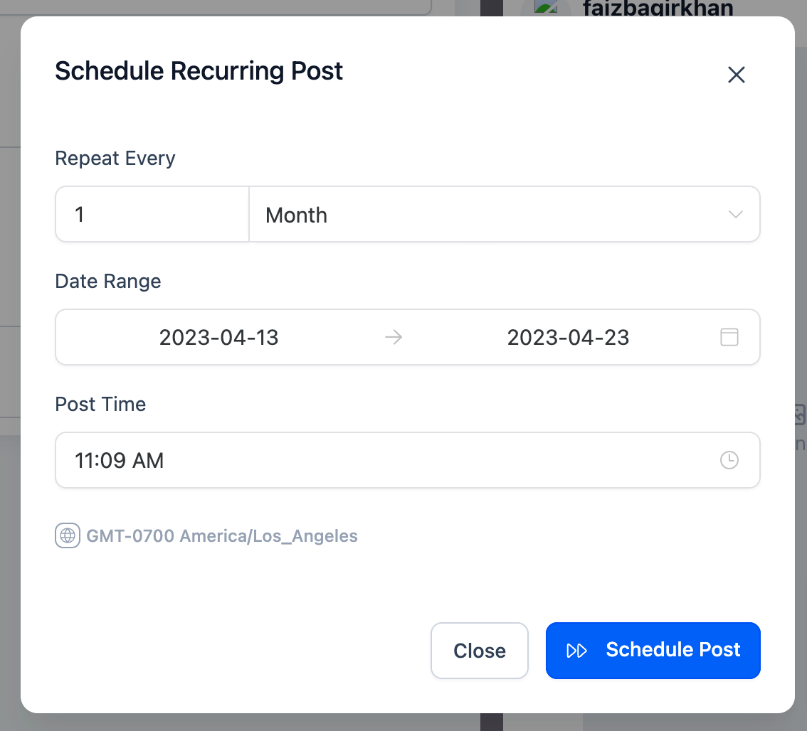 How to Post Recurring Social Posts through the Social Planner? – How to create a Recurring Post?