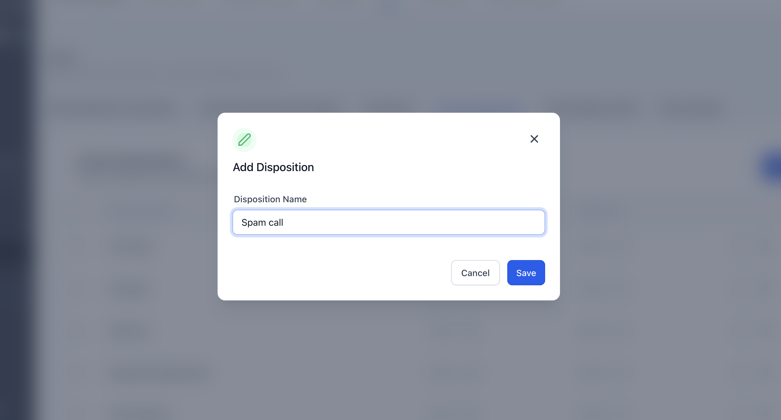 How to Reduce Inbound Spam Calls – 2A: Create a custom disposition called “Spam call”