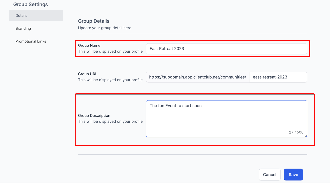 How to Setup, Customize, and Manage Your Communities – Details: