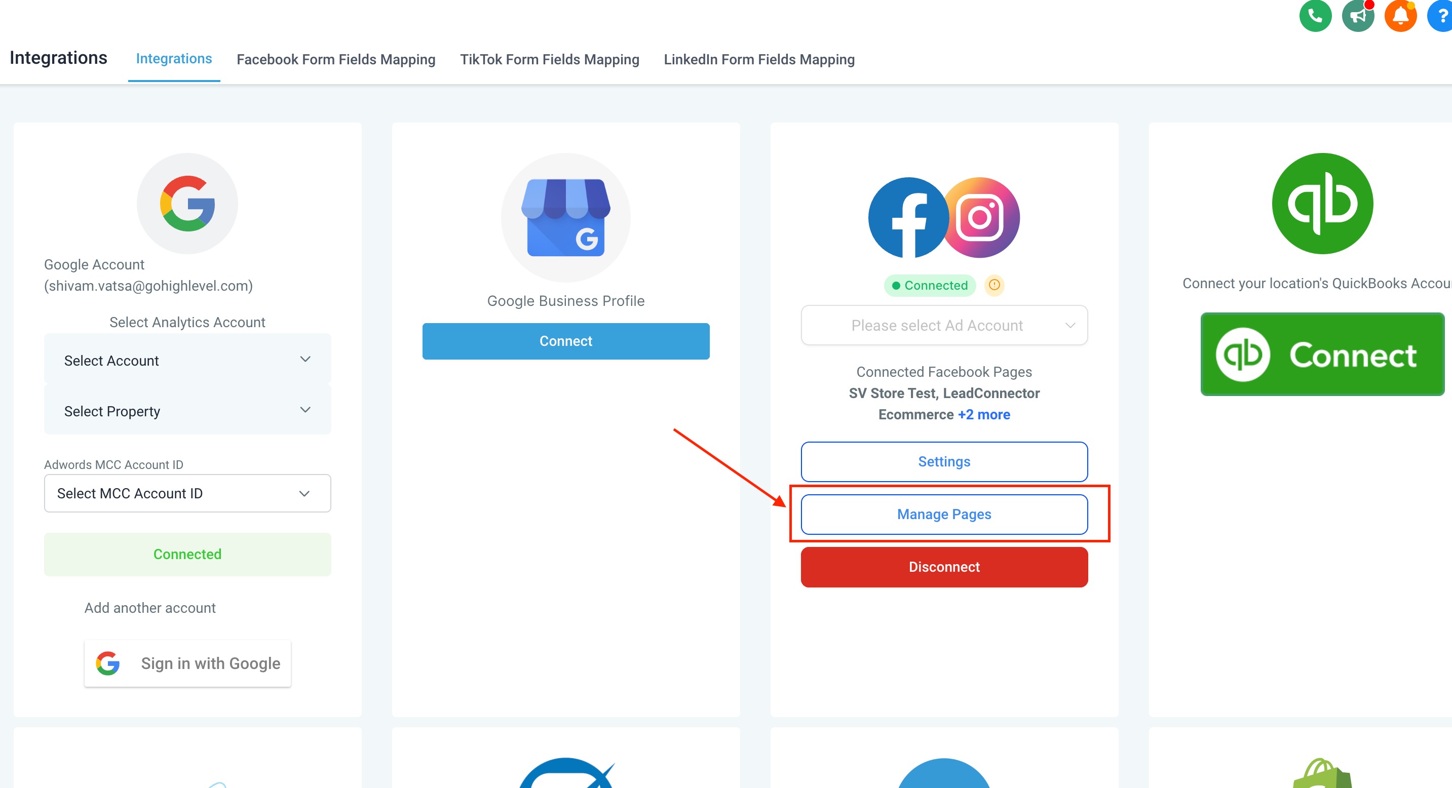 Facebook and Instagram Shops Setup – Step 2: Access Integration & First-time Connection