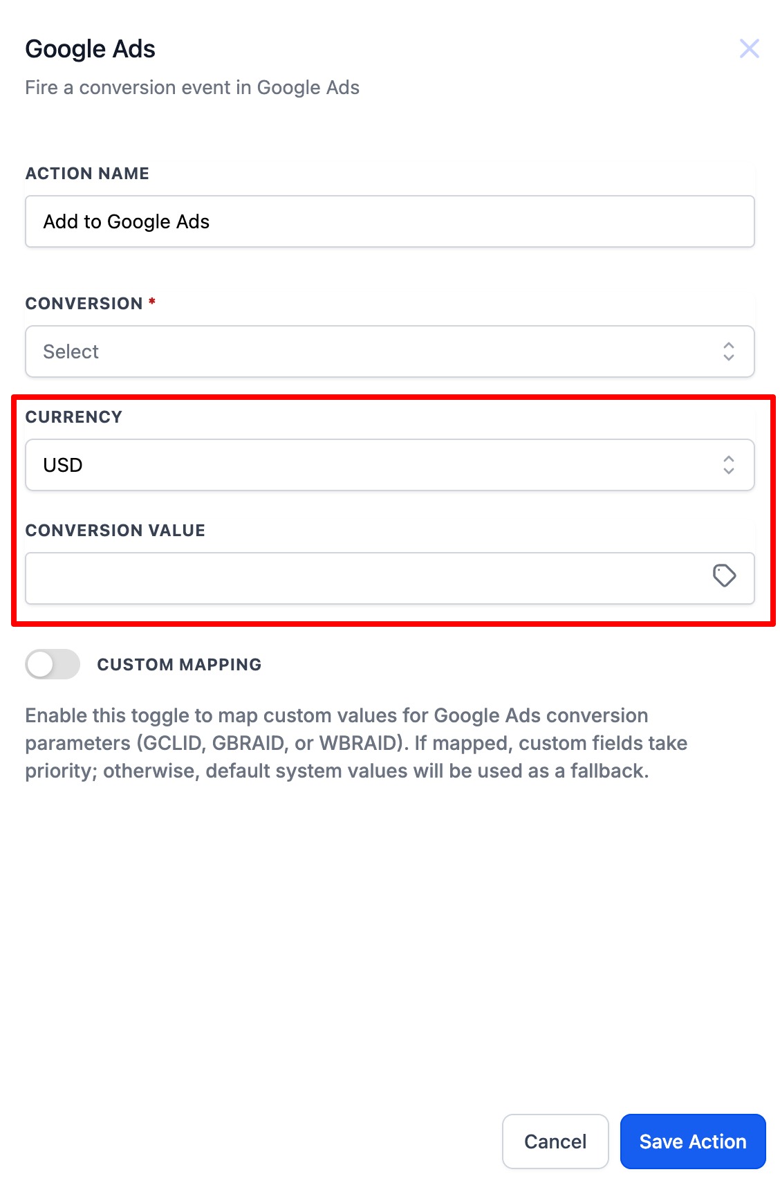 How to setup Google ad conversion action – Form Submission/Order Purchases/Survey Submission