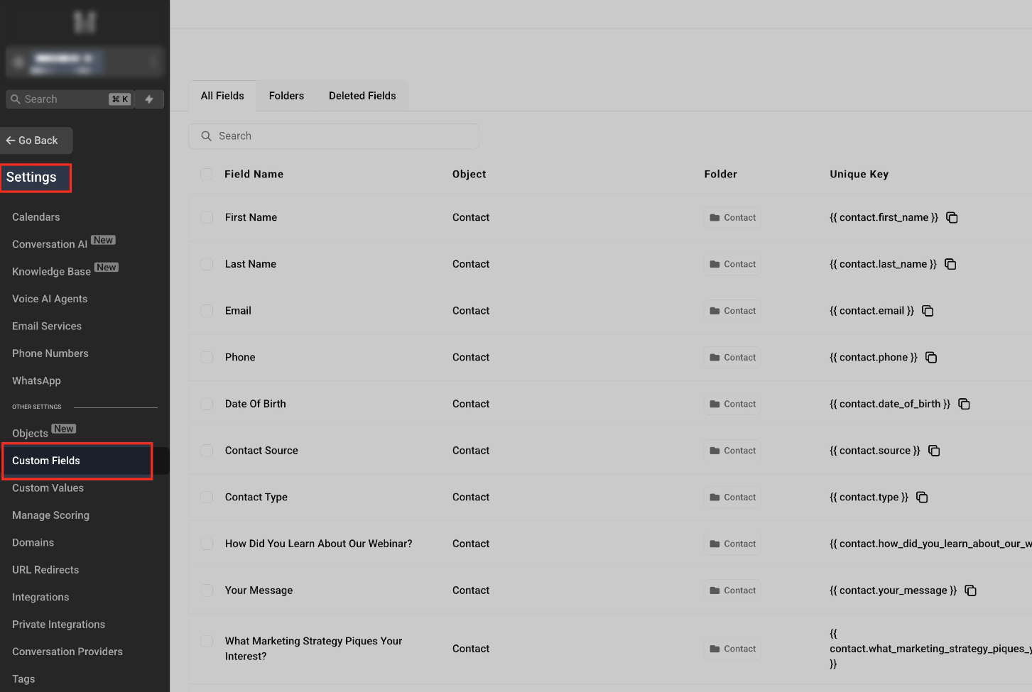 How to Use Custom Fields – Screenshot 2