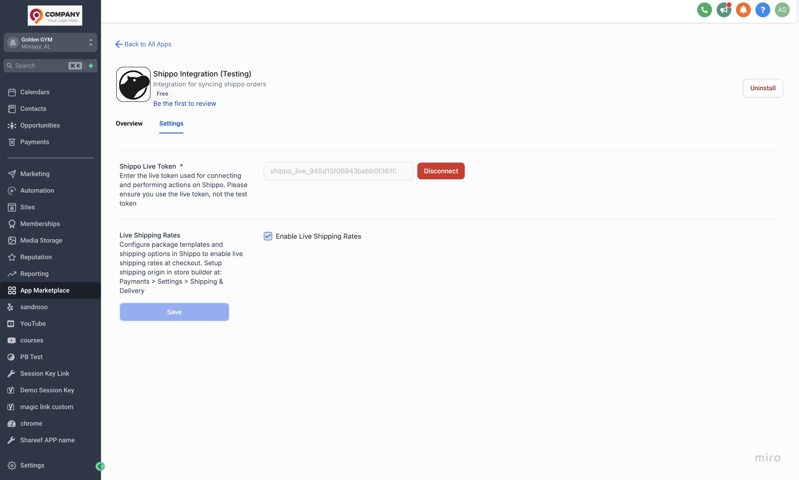 How to use Shippo Integration for automatic fulfilments & live rates? – 2.3. Setting up Shipping Options in Shippo: