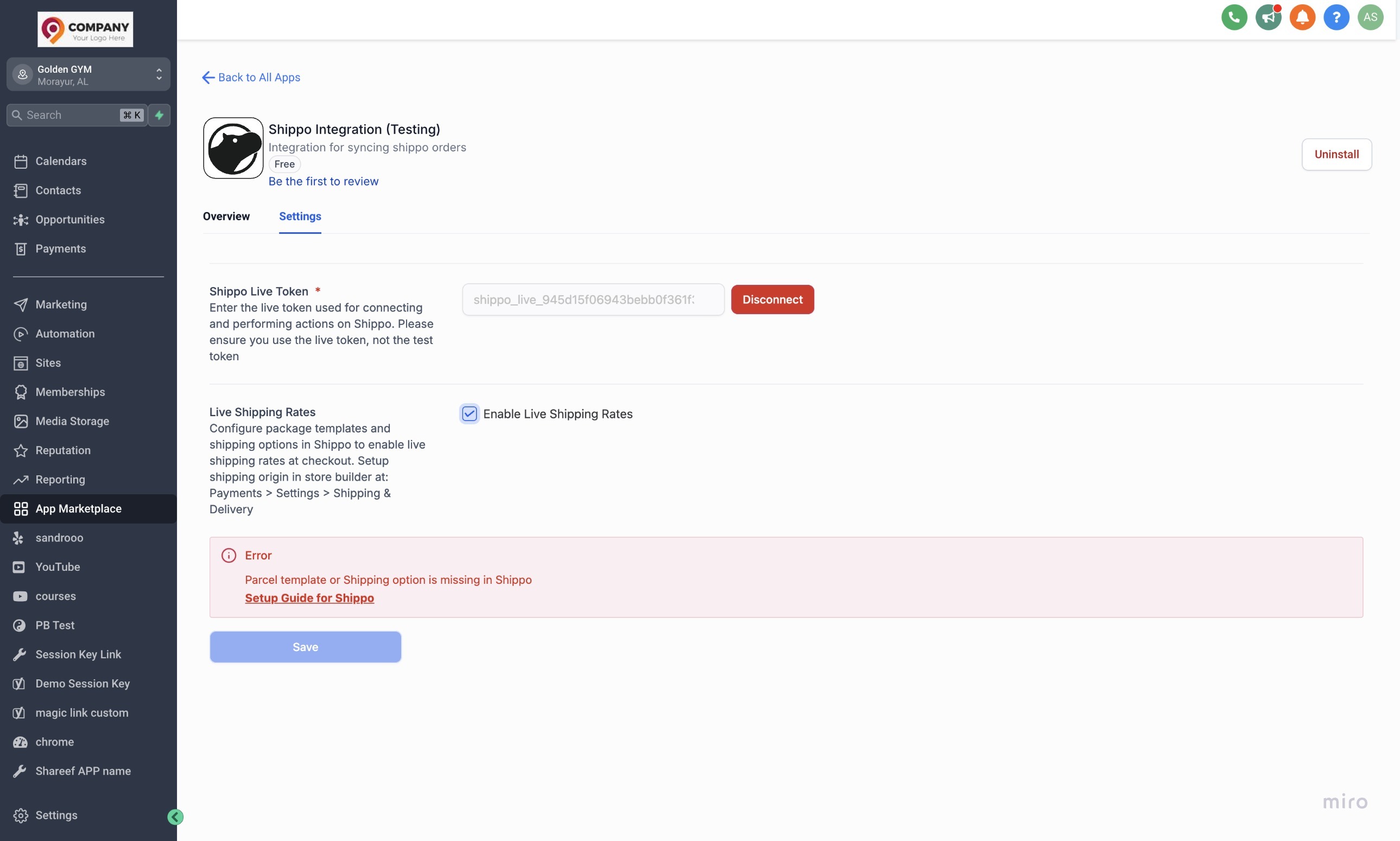 How to use Shippo Integration for automatic fulfilments & live rates? – 2.3. Setting up Shipping Options in Shippo:
