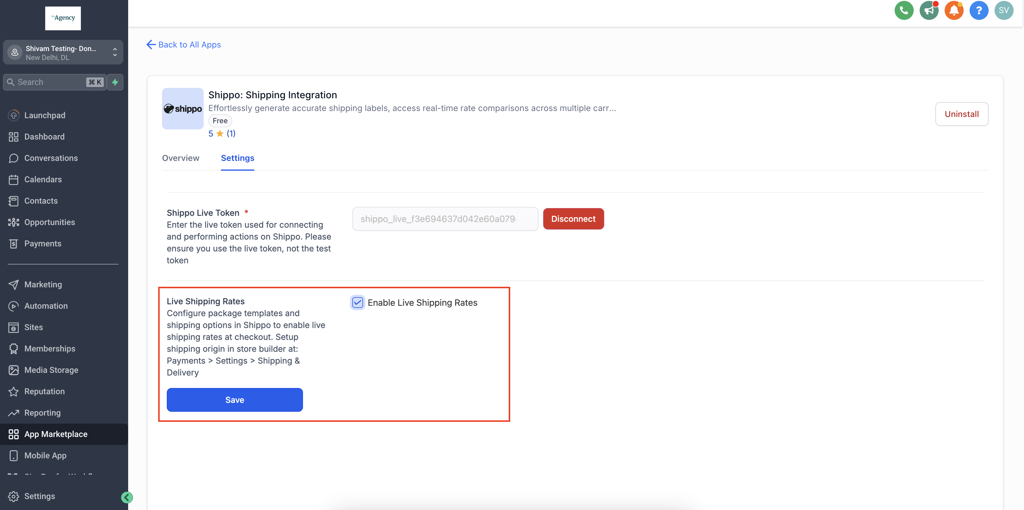 How to use Shippo Integration for automatic fulfilments & live rates? – 2.3. Setting up Shipping Options in Shippo: