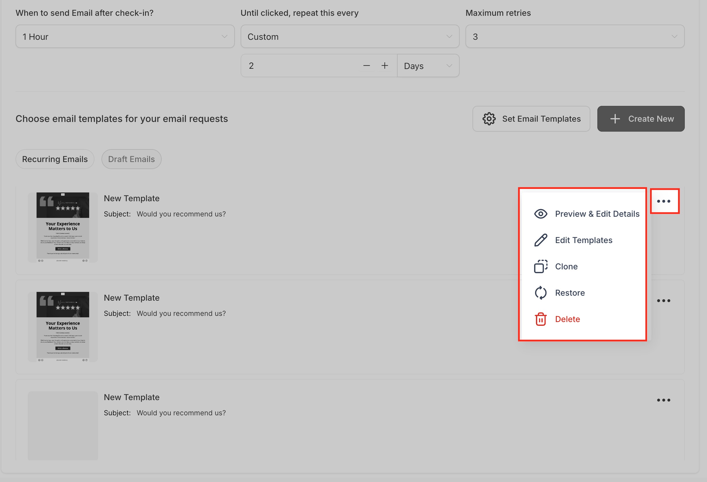 How to Use Template Library to Create Branded Review Request Emails – Manage Your Templates