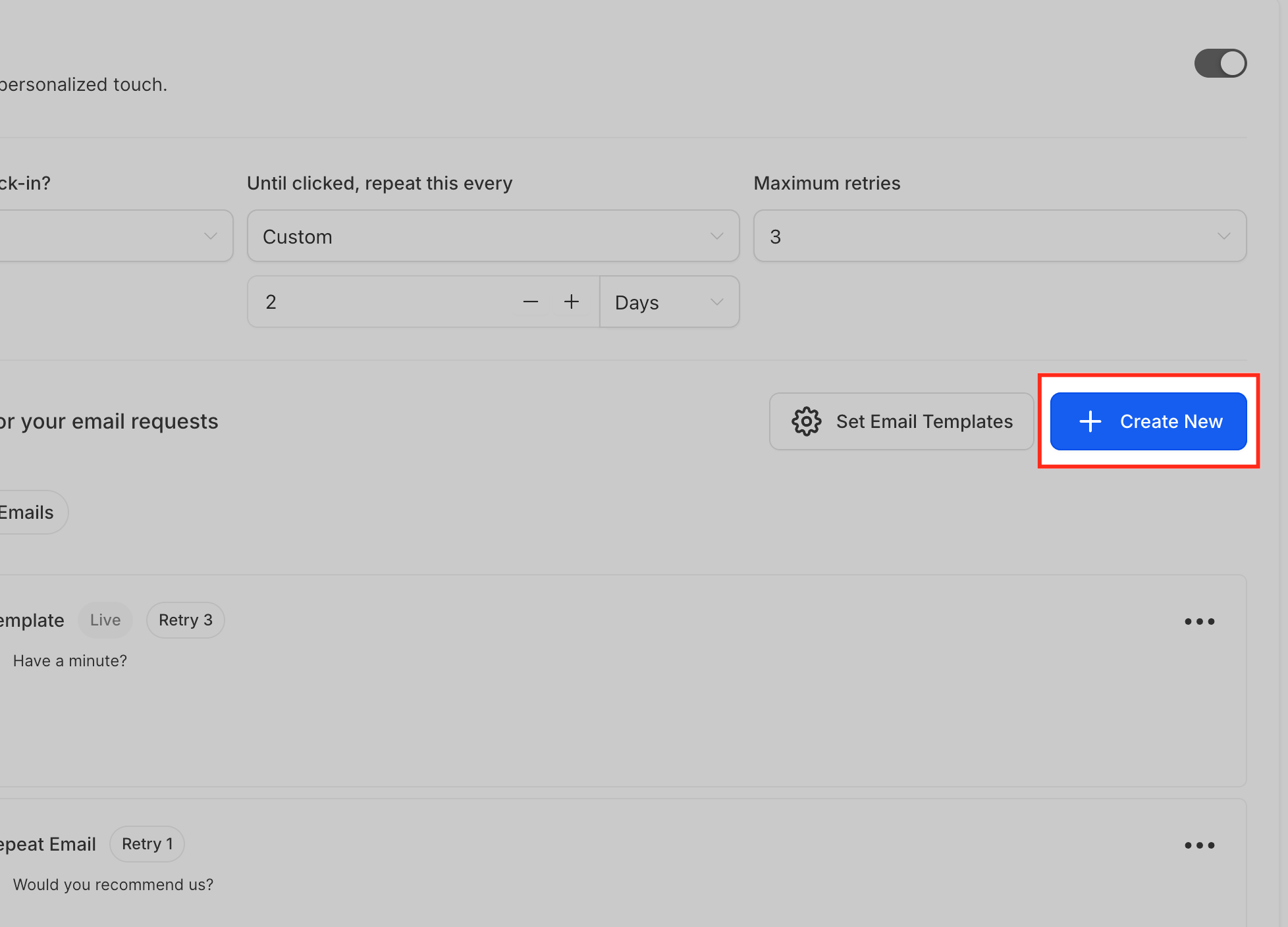 How to Use Template Library to Create Branded Review Request Emails – Start a New Email