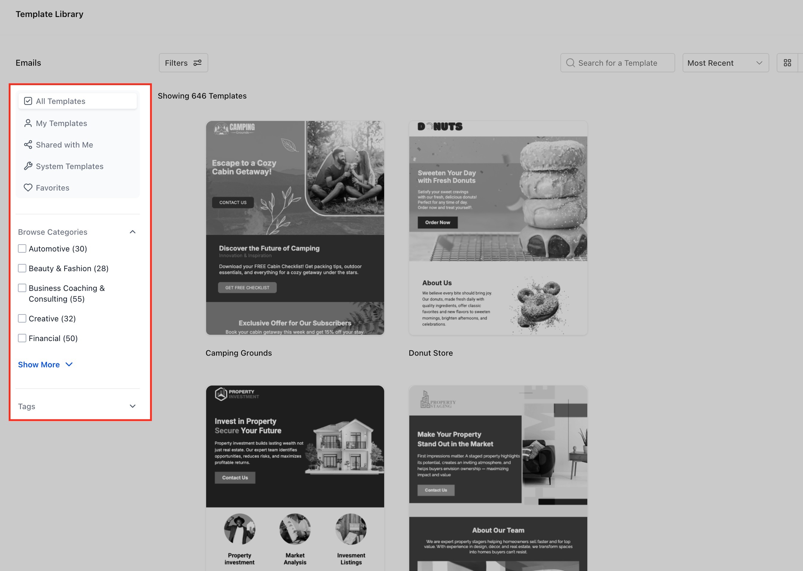 How to Use Template Library to Create Branded Review Request Emails – Use the Template Library