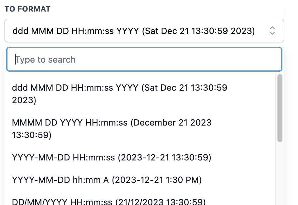 How to use the Date/Time Formatter Premium Workflow Action? – To Format: