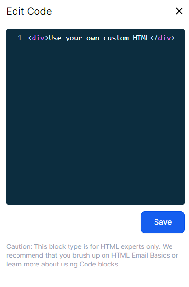 How to use the Email Builder and its In-line Editor – Code: