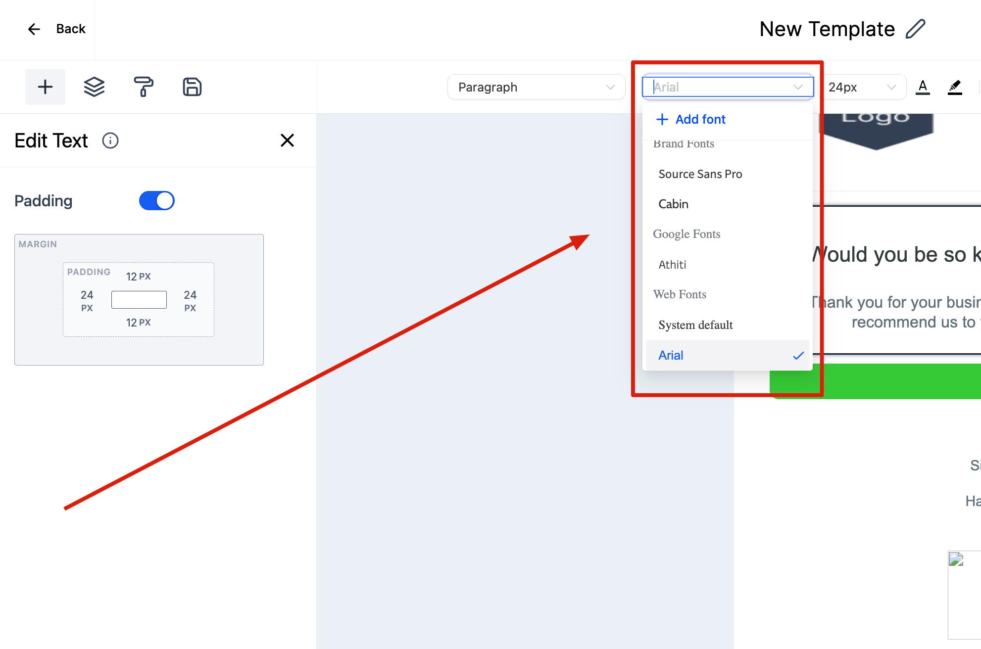 How to use the Email Builder and its In-line Editor – Managing Text and Formatting
